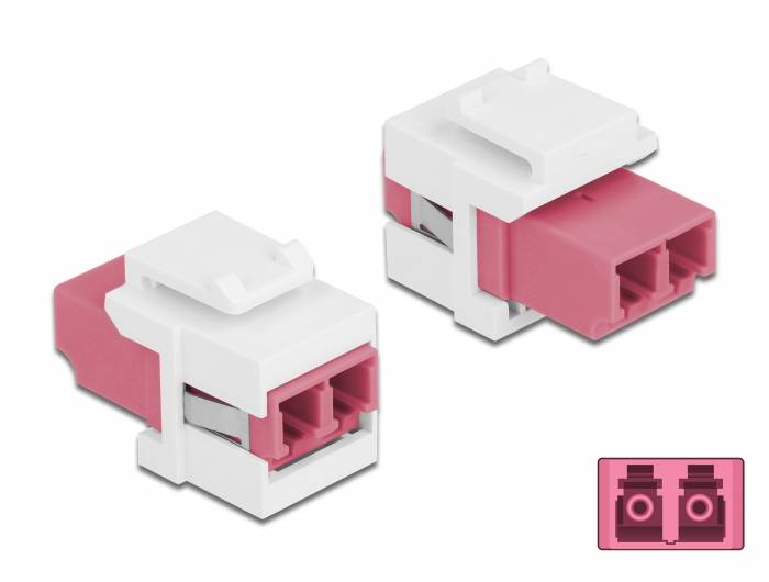 Delock - Netzwerkkoppler - LC Multi-Mode (W)