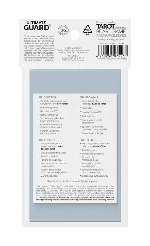 Ultimate Guard Premium Soft Sleeves für Tarot-Karten (50)