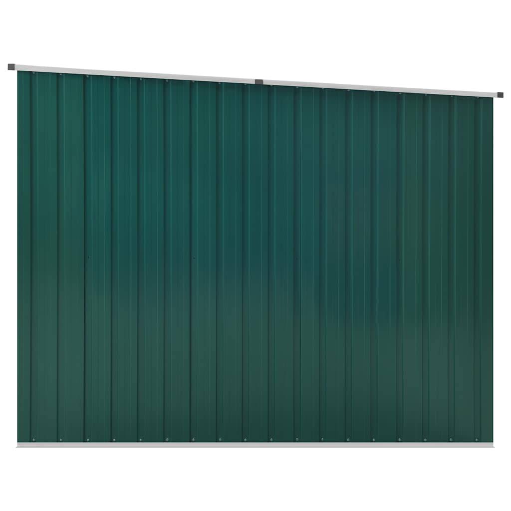 vidaXL Gerätehaus Grün 195x198x159 cm Verzinkter Stahl