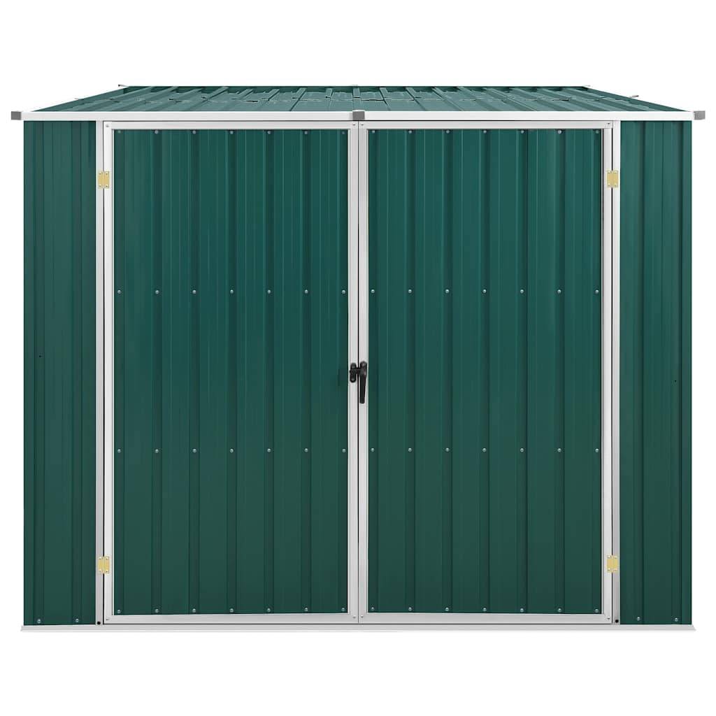 vidaXL Gerätehaus Grün 195x198x159 cm Verzinkter Stahl