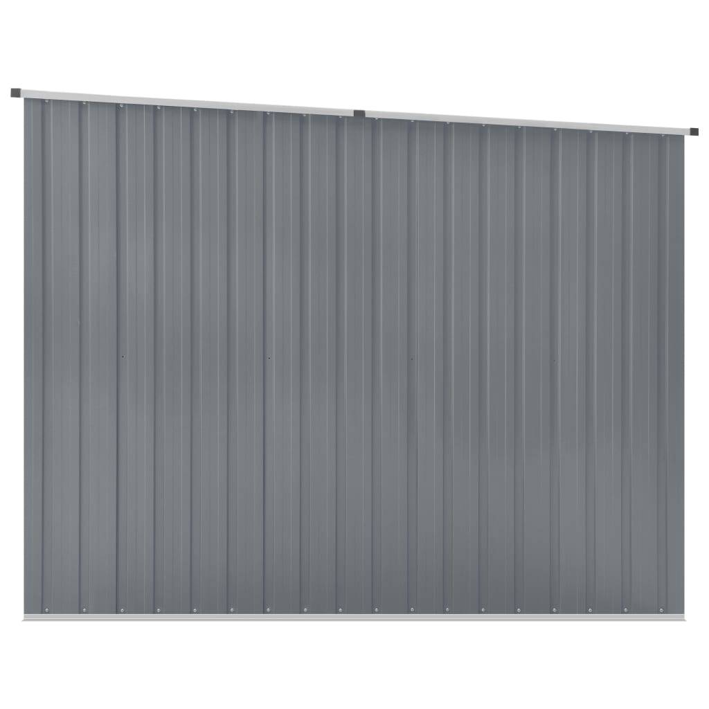 vidaXL Gerätehaus Grau 195x198x159 cm Verzinkter Stahl