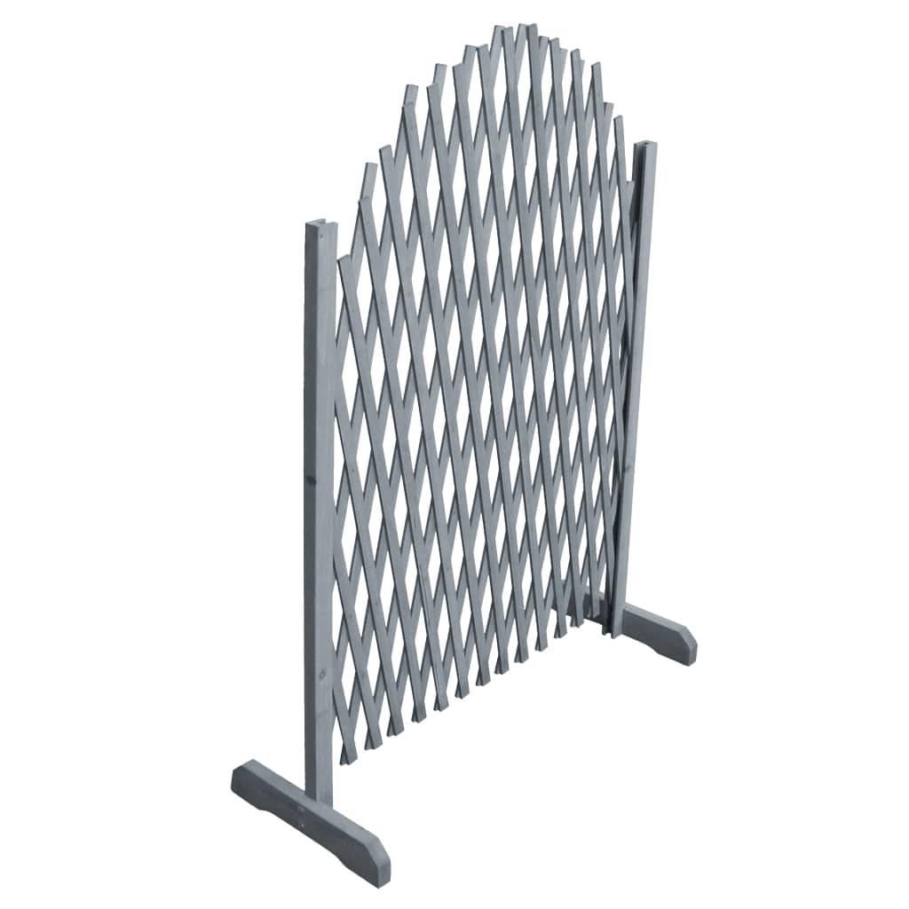 vidaXL Rankgitter Massivholz Tanne 1,8x1 m Grau