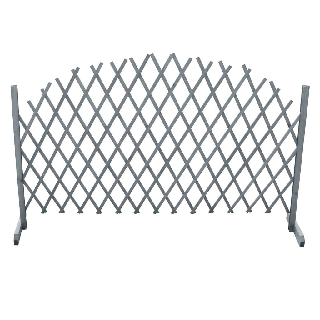 vidaXL Rankgitter Massivholz Tanne 1,8x1 m Grau