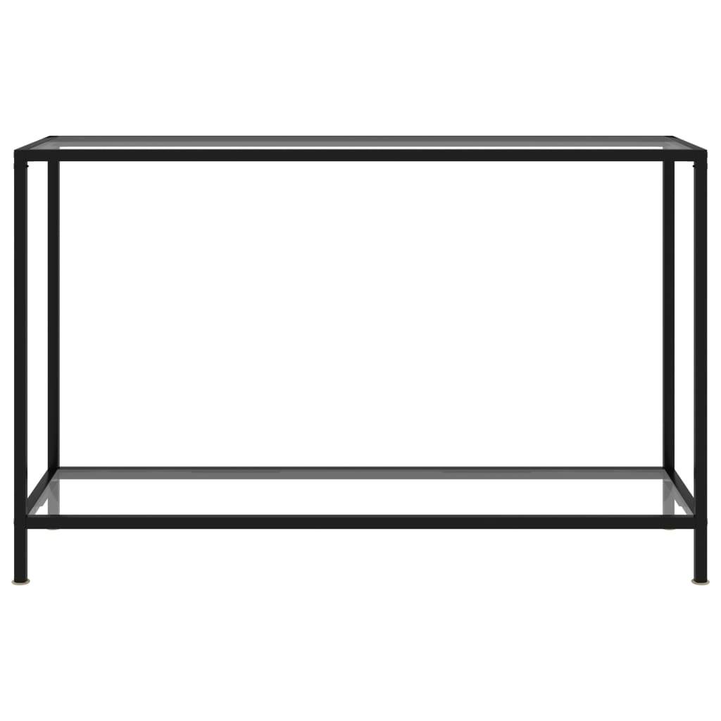 vidaXL Konsolentisch Transparent 120x35x75 cm Hartglas