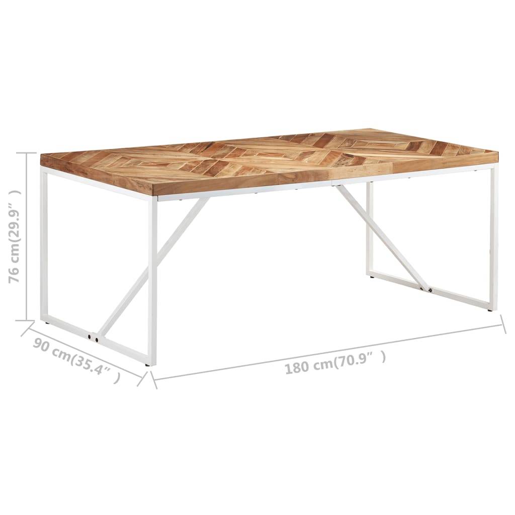 vidaXL Esstisch 180x90x76 cm Akazie und Mango Massivholz