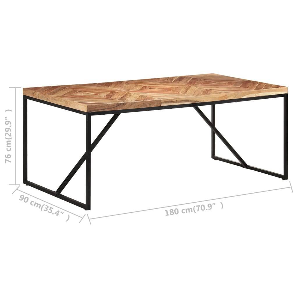 vidaXL Esstisch 180x90x76 cm Akazie und Mango Massivholz