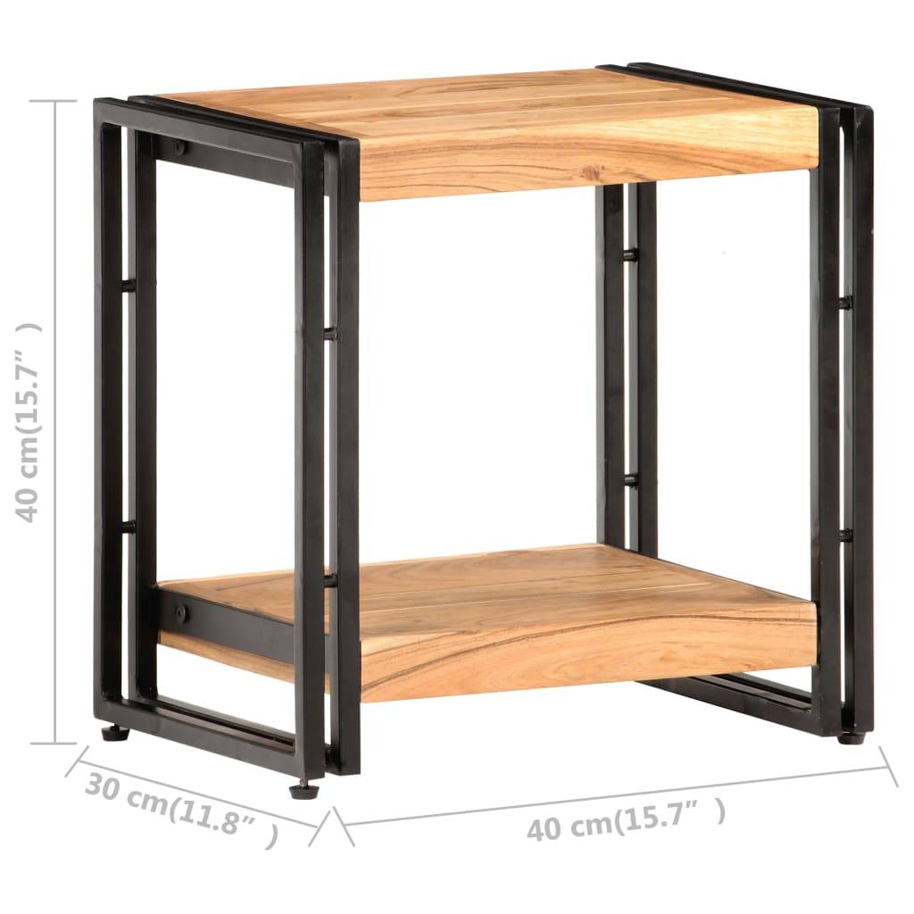 vidaXL Beistelltisch 40x30x40 cm Akazie Massivholz