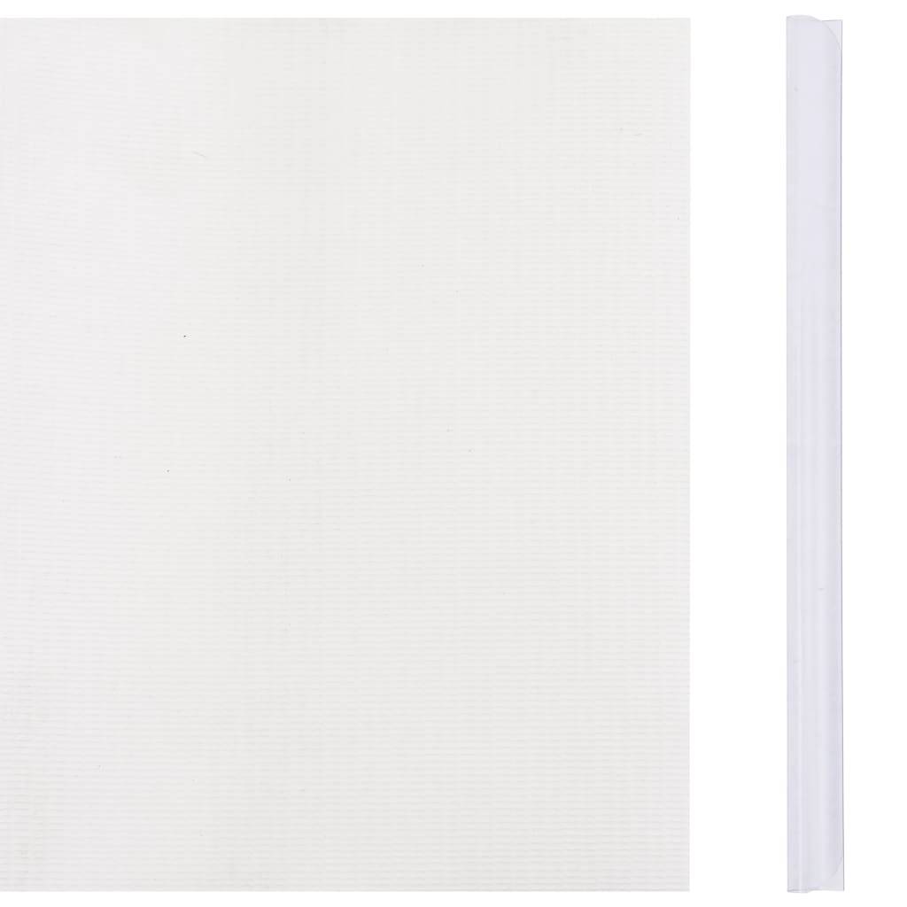 vidaXL Garten-Sichtschutz PVC 70x0,19 m Weiß