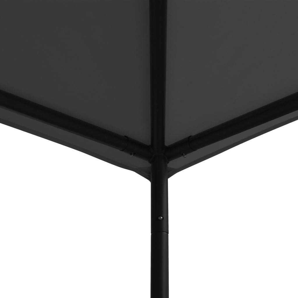 vidaXL Pavillon 3x3 m Anthrazit Stoff und Stahl 180 g/m²