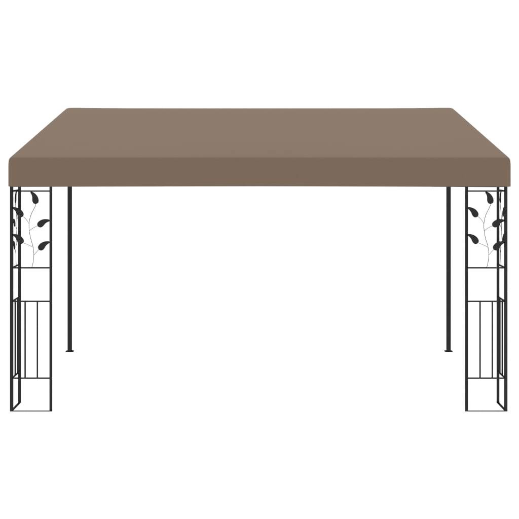 vidaXL Wand-Pavillon 4x3x2,5 m Taupe