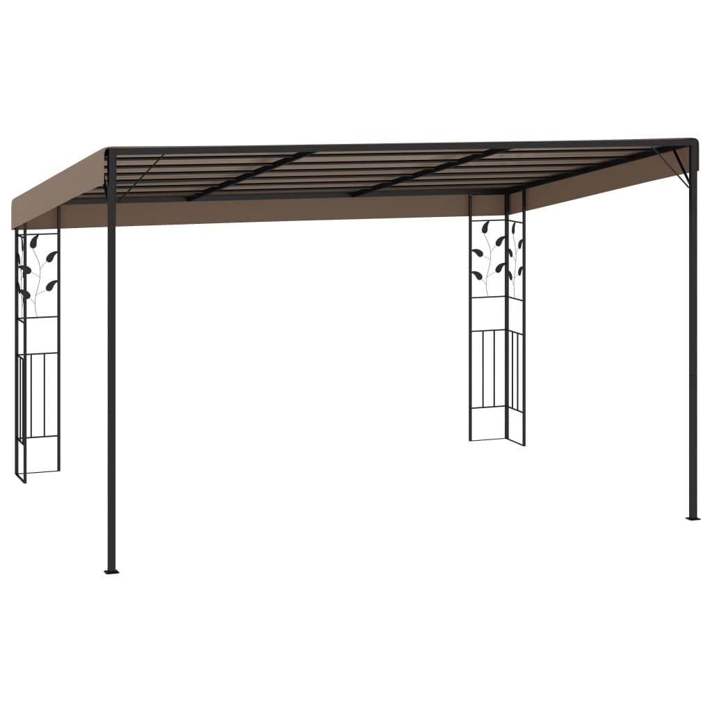 vidaXL Wand-Pavillon 4x3x2,5 m Taupe
