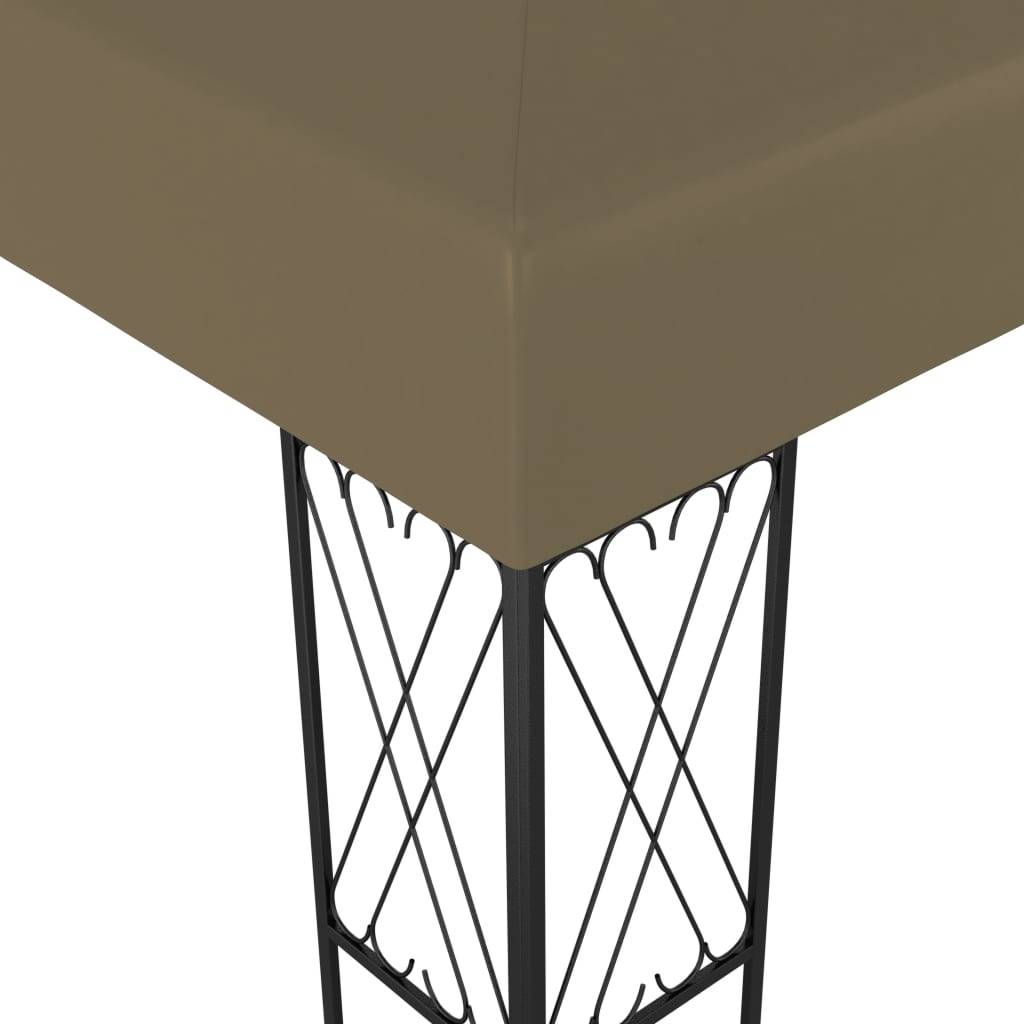vidaXL Pavillon 3x4 m Taupe Stoff