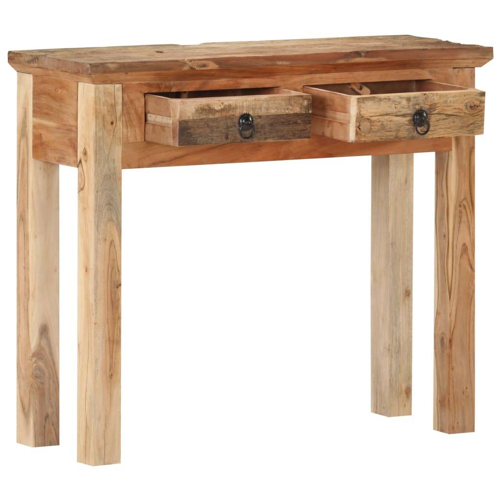 vidaXL Konsolentisch 90,5x30x75 cm Akazie und Recyceltes Massivholz