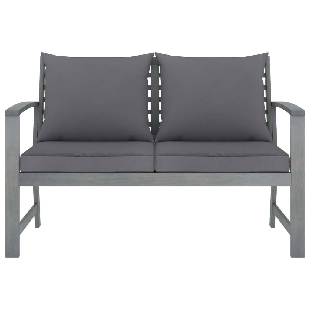 vidaXL 4-tlg. Garten-Lounge-Set mit Auflagen Massivholz Akazie