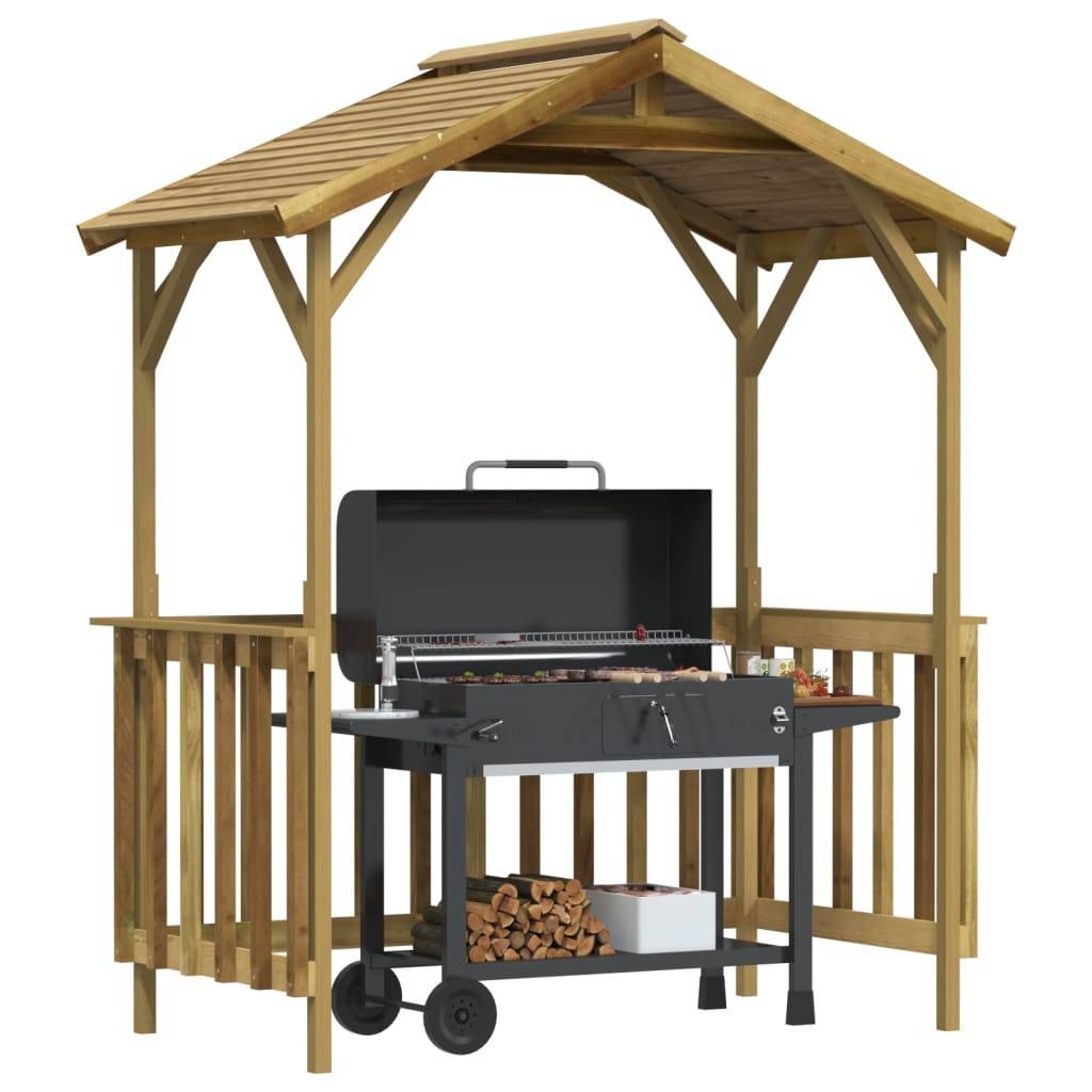 vidaXL Grillpavillon Kiefernholz Imprägniert 163,5x93x210 cm