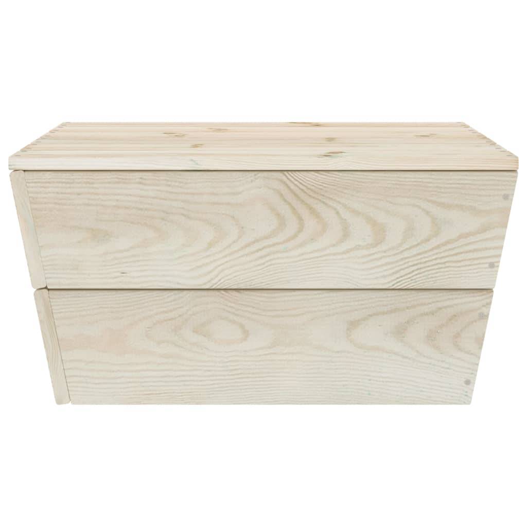 vidaXL Gartentische 2 Stk. 60x60x30 cm Imprägniertes Fichtenholz