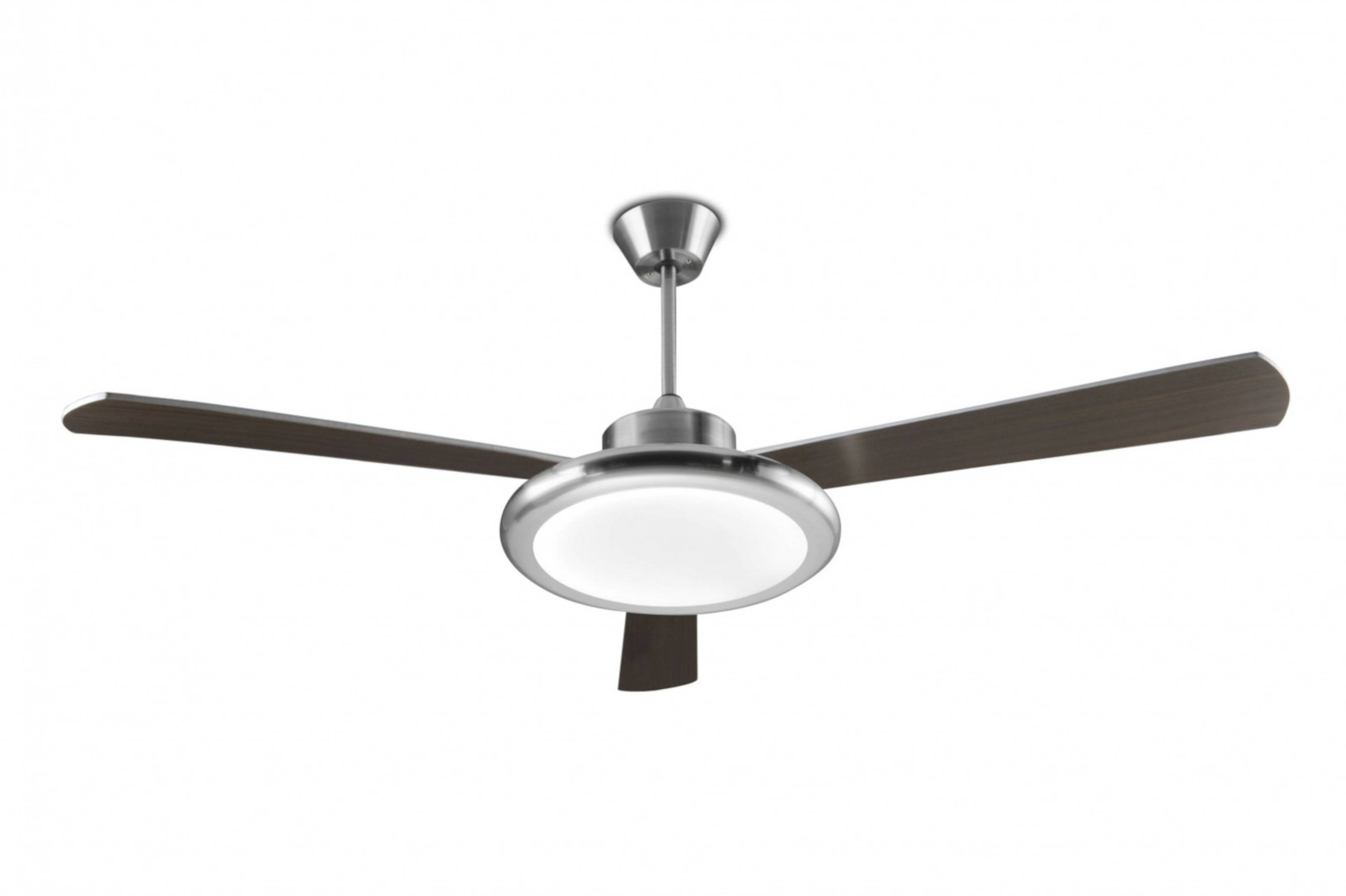 Deckenventilator Bahia Nickel mit Leuchte 132 cm