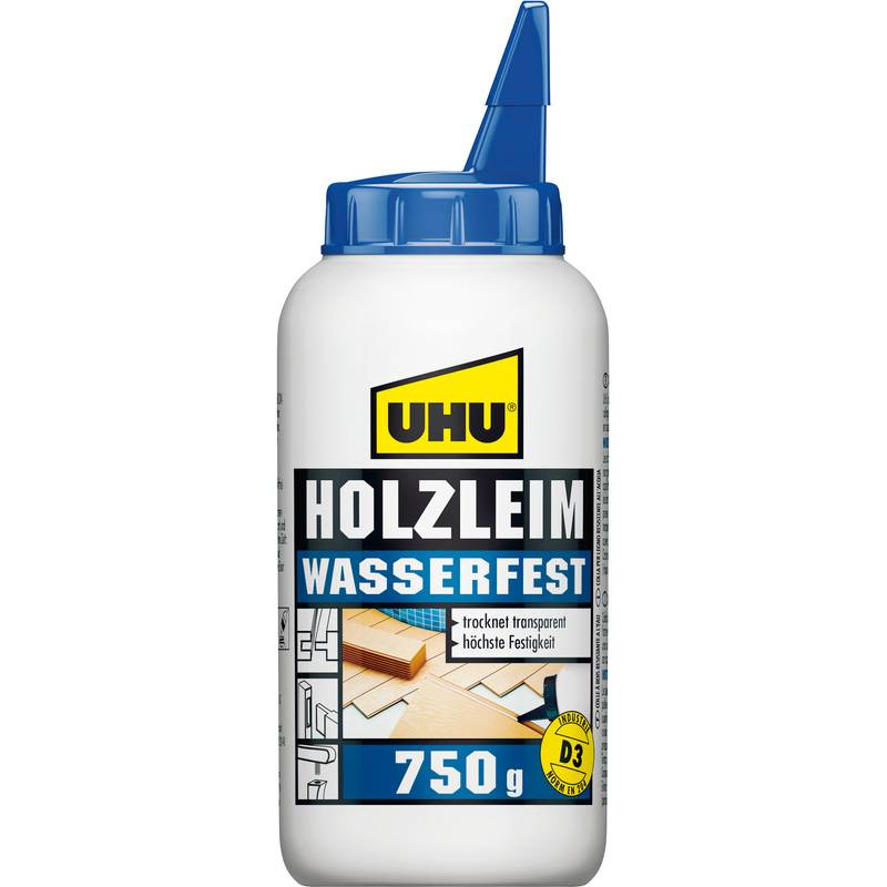 UHU Holzleim wasserfest D3, lösemittelfrei, 750 g Flasche