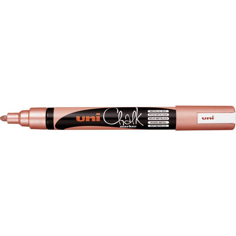 uni-ball Kreidemarker Chalk marker PWE5M, rot metallic