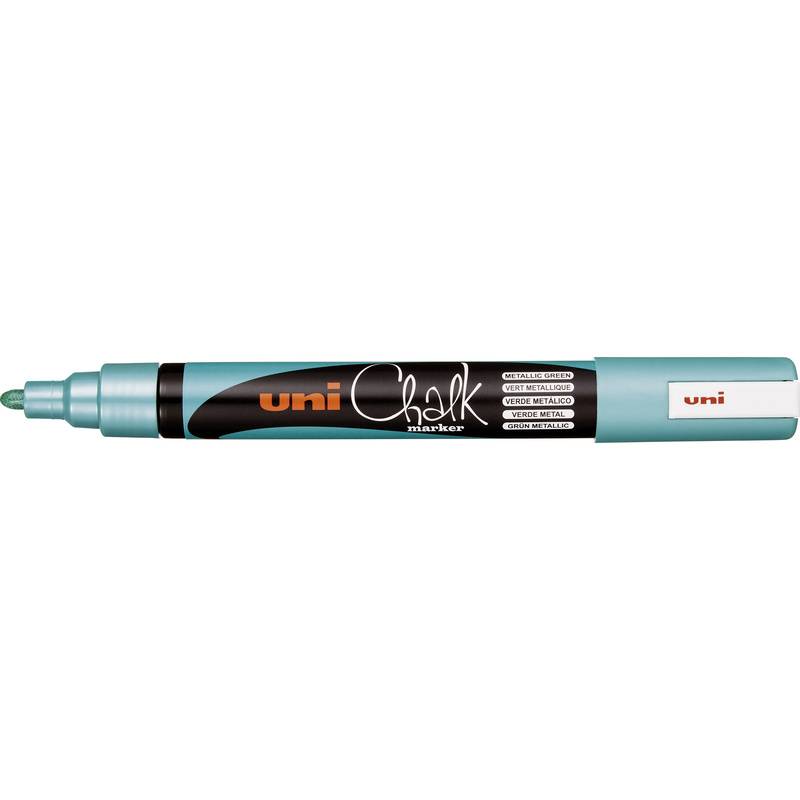 uni-ball Kreidemarker Chalk marker PWE5M, grün metallic