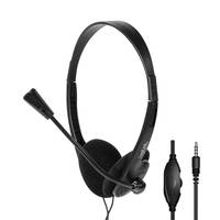 LogiLink Stereo-Headset, 1x 3,5-mm-Klinkenstecker, Bügelmikrofon, Eco-Box, Kabelgebunden, Musik/Alltag, 20 - 20000 Hz, 8