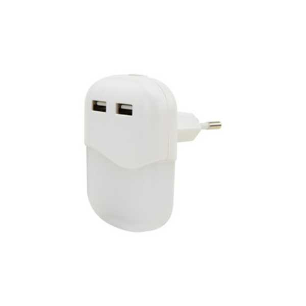 ANSMANN LED-Orientierungslicht NL15AC, 2x USB Kupplung, weiß