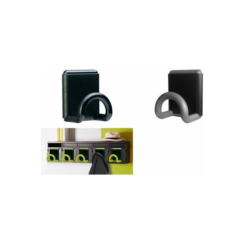 UNiLUX Garderobenhaken "FIL Magnetisch", 1 Haken, grau