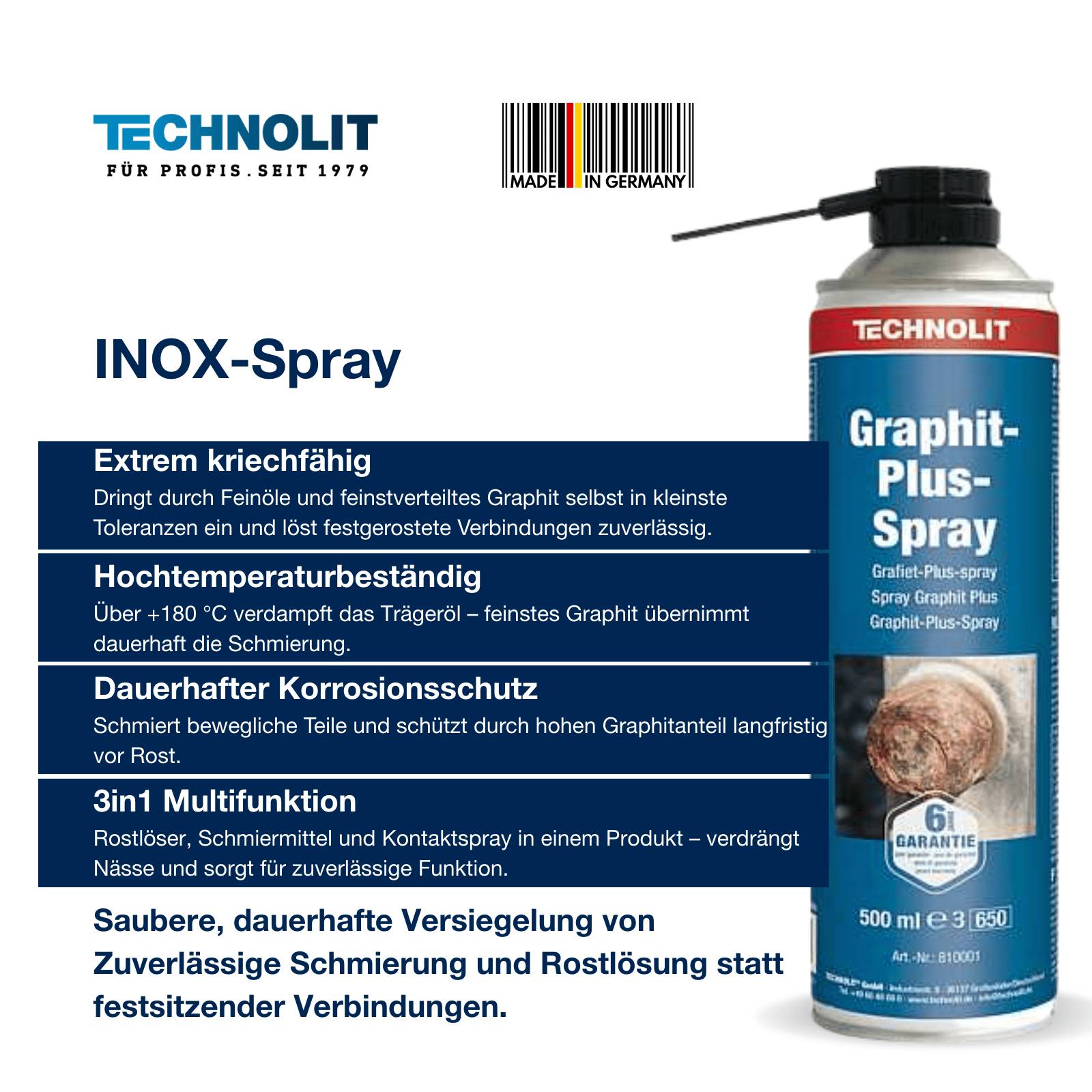 TECHNOLIT Graphit-Plus-Spray 500 ml