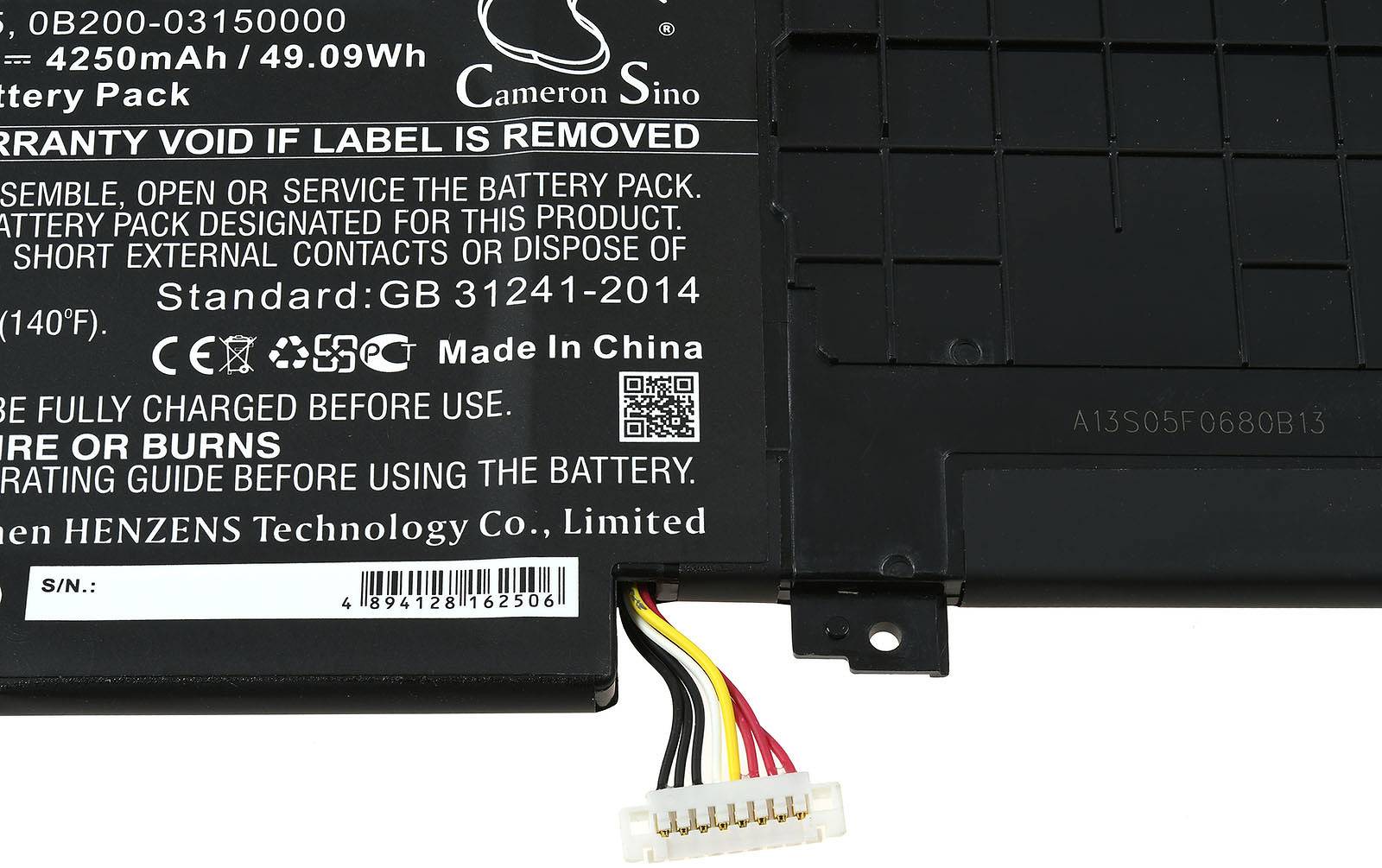 Powery Akku für Laptop Asus UX333FA-8145, 11,55V, Li-Polymer