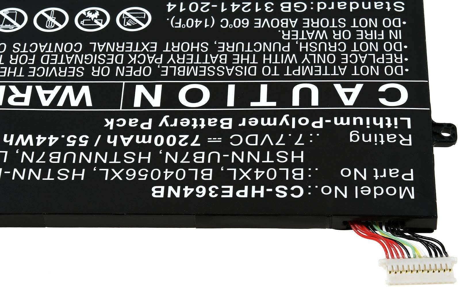 Powery Akku für Laptop HP EliteBook x360 1040 G5(5DF79EA), 7,7V, Li-Polymer
