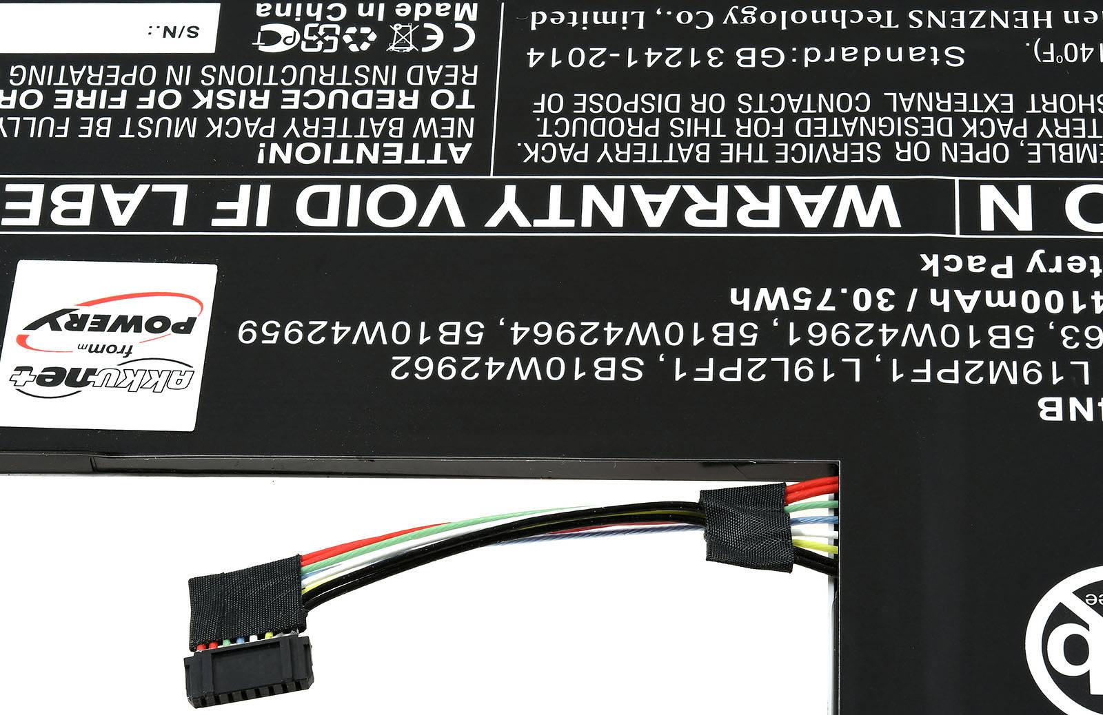 Powery Akku für Laptop Lenovo IdeaPad 1-14IGL05, 7,5V, Li-Polymer