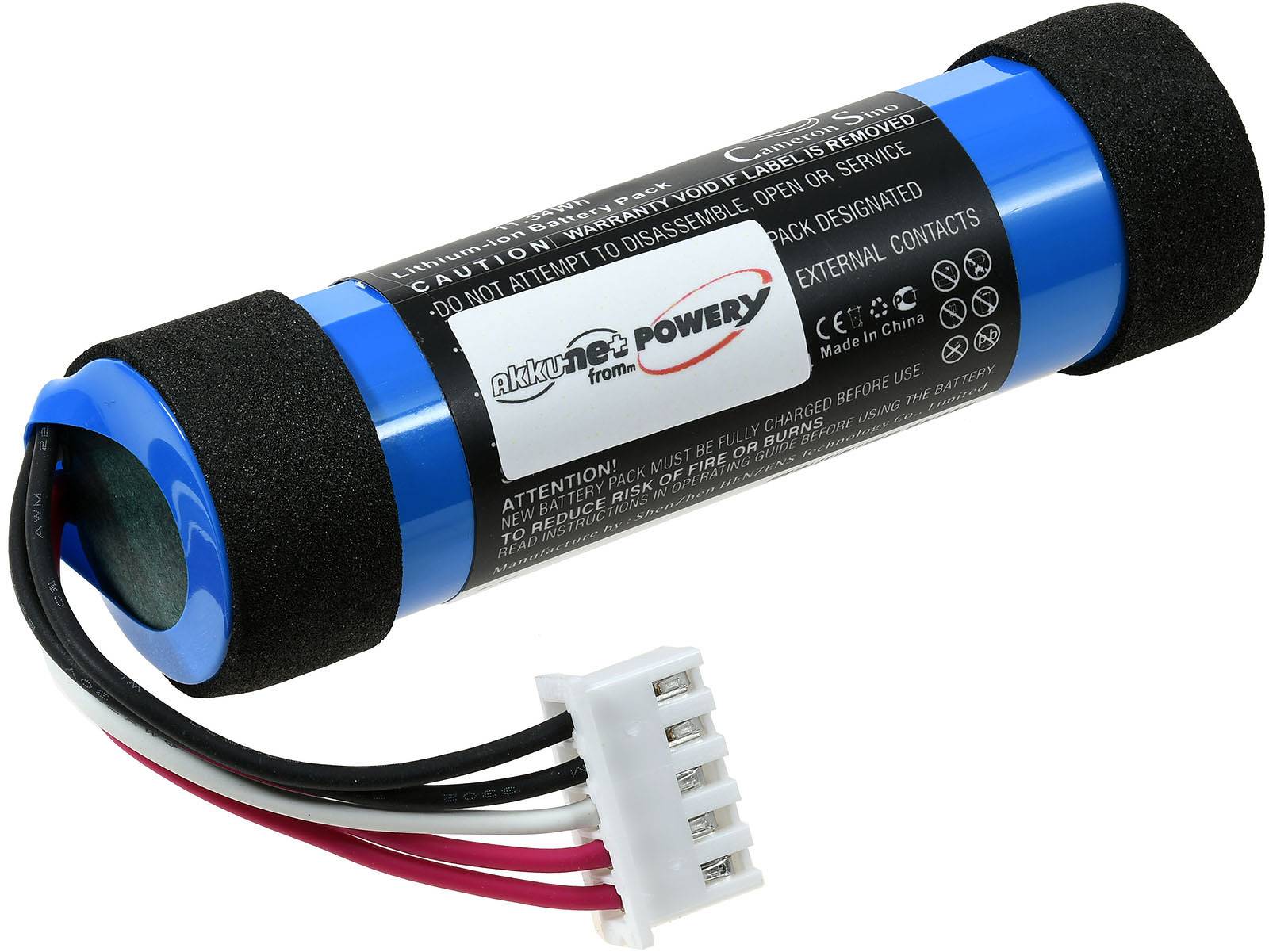 Powery Akku für Bluetooth-Lautsprecher Sony SRS-XB21, 3,78V, Li-Ion