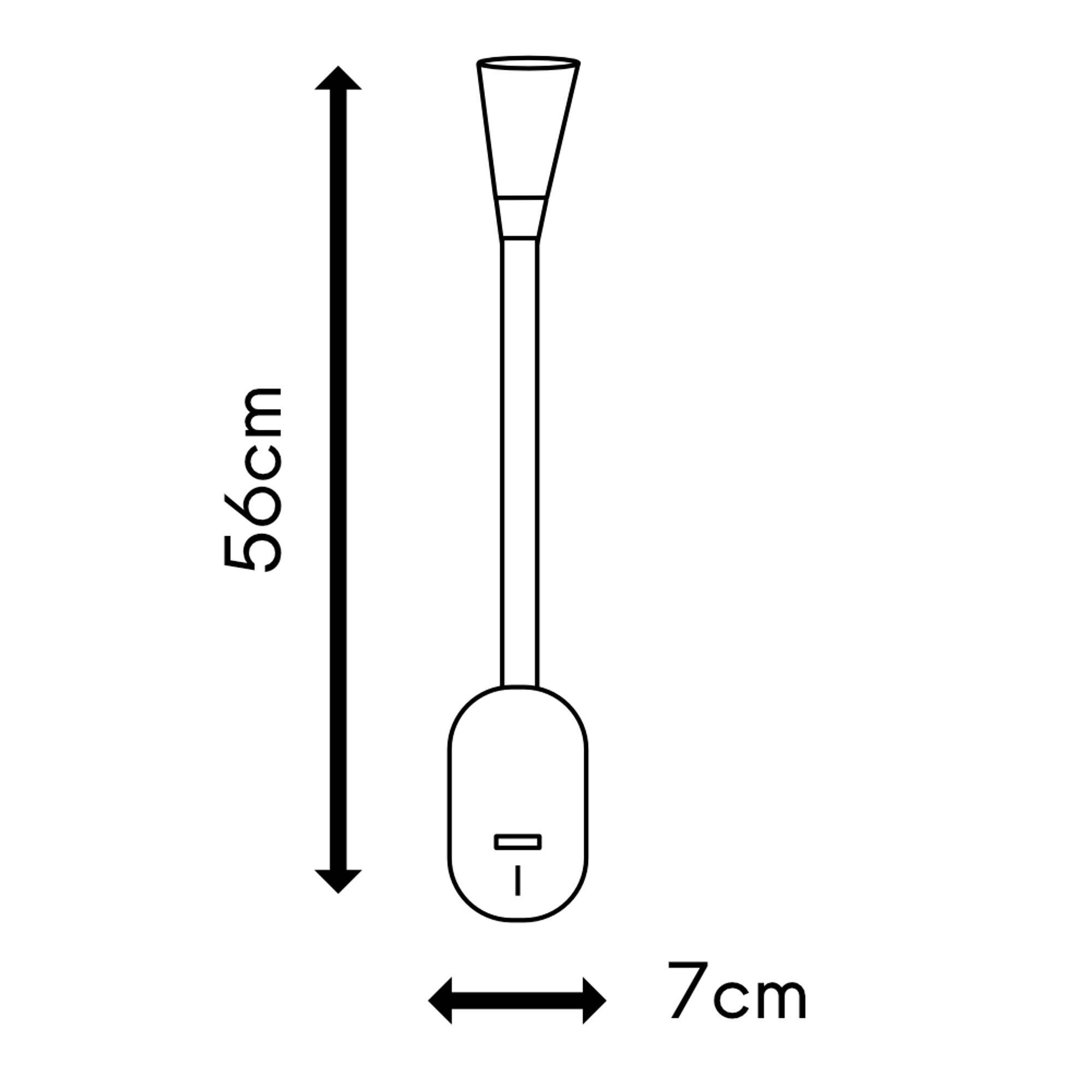 kalb | Tulipano II LED Bettleuchte 4.5W Leseleuchte Bettlampe USB Ladefunktion schwarz od. weiss
