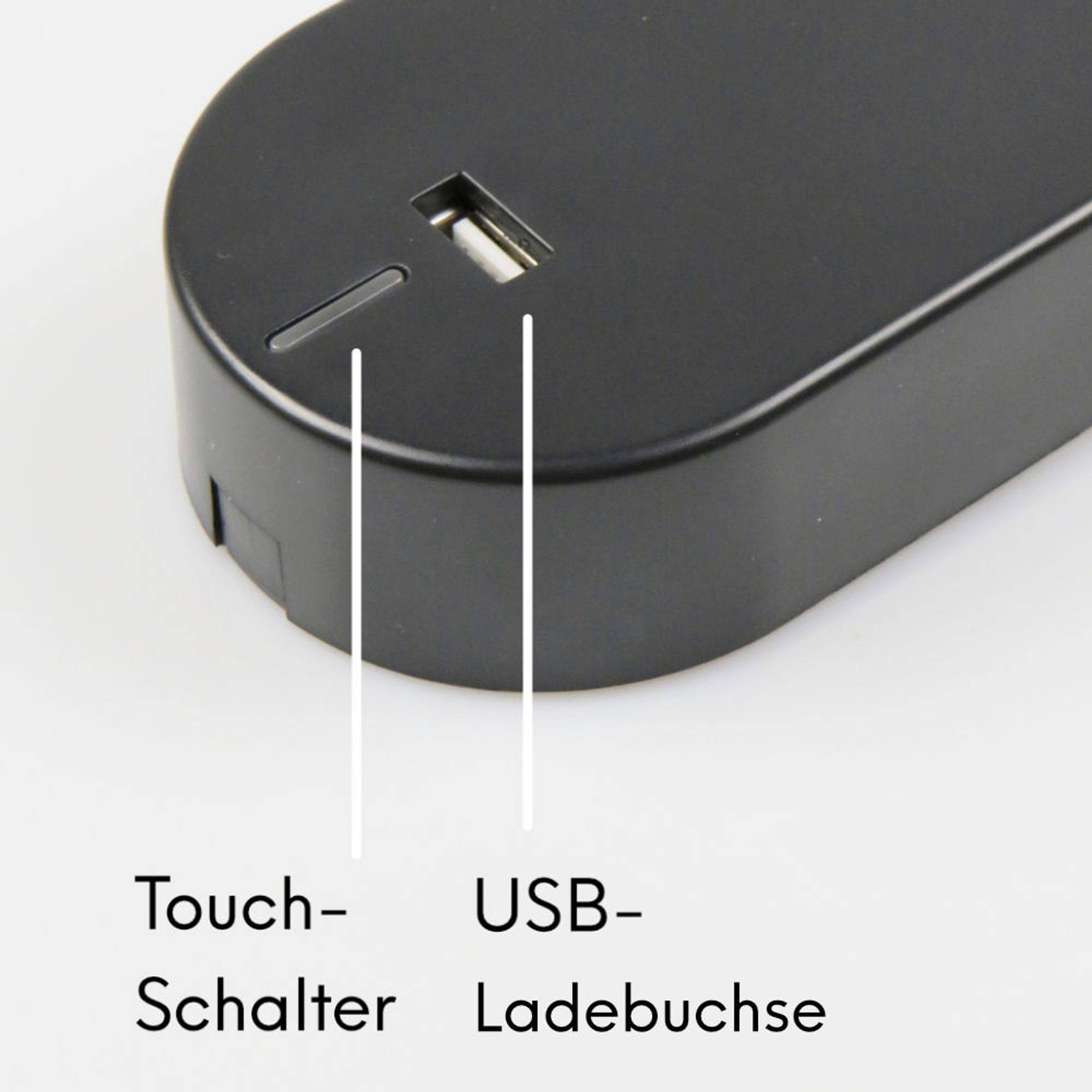 kalb | Tulipano II LED Bettleuchte 4.5W Leseleuchte Bettlampe USB Ladefunktion schwarz od. weiss