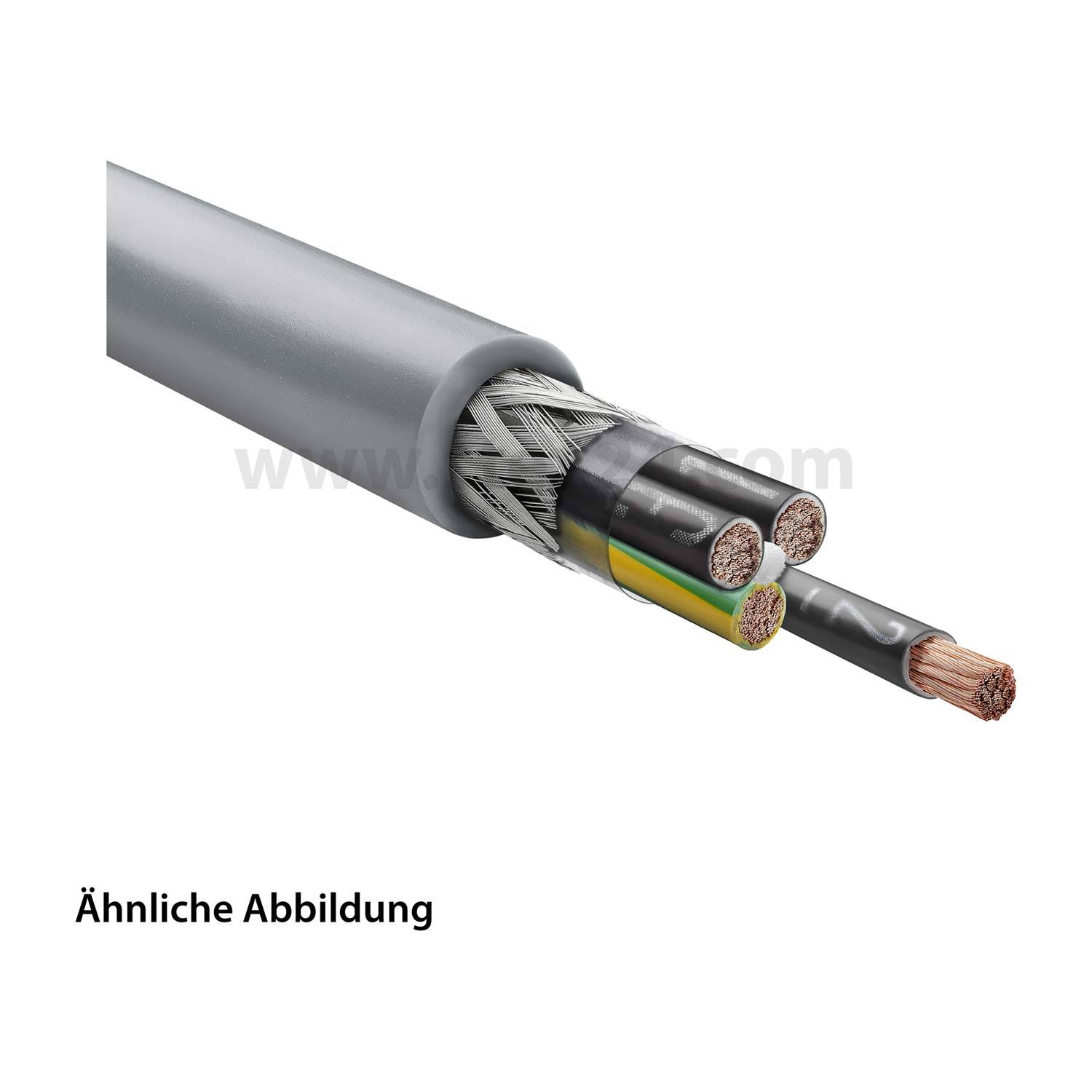 LAPP Stexoflam Steuerleitung CH 4G0,5mm² halogenfrei AD 6,6mm Nennspannung Uo/U 300V/500V - 100 Meter