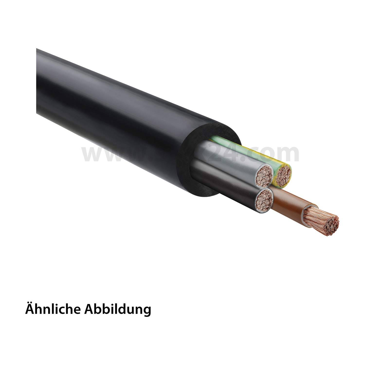 LAPP Stexotherm 180 V 4G0,75mm² Außenmantel verstärkt AD 7,6mm Nennspannung Uo/U 300V/500V - 1 Meter