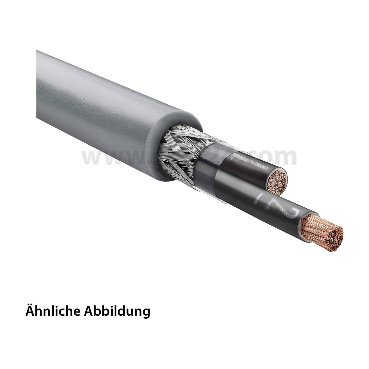 LAPP Stexoflam Steuerleitung CH 2X0,75mm² halogenfrei AD 6,3mm Nennspannung Uo/U 300V/500V - 100 Meter