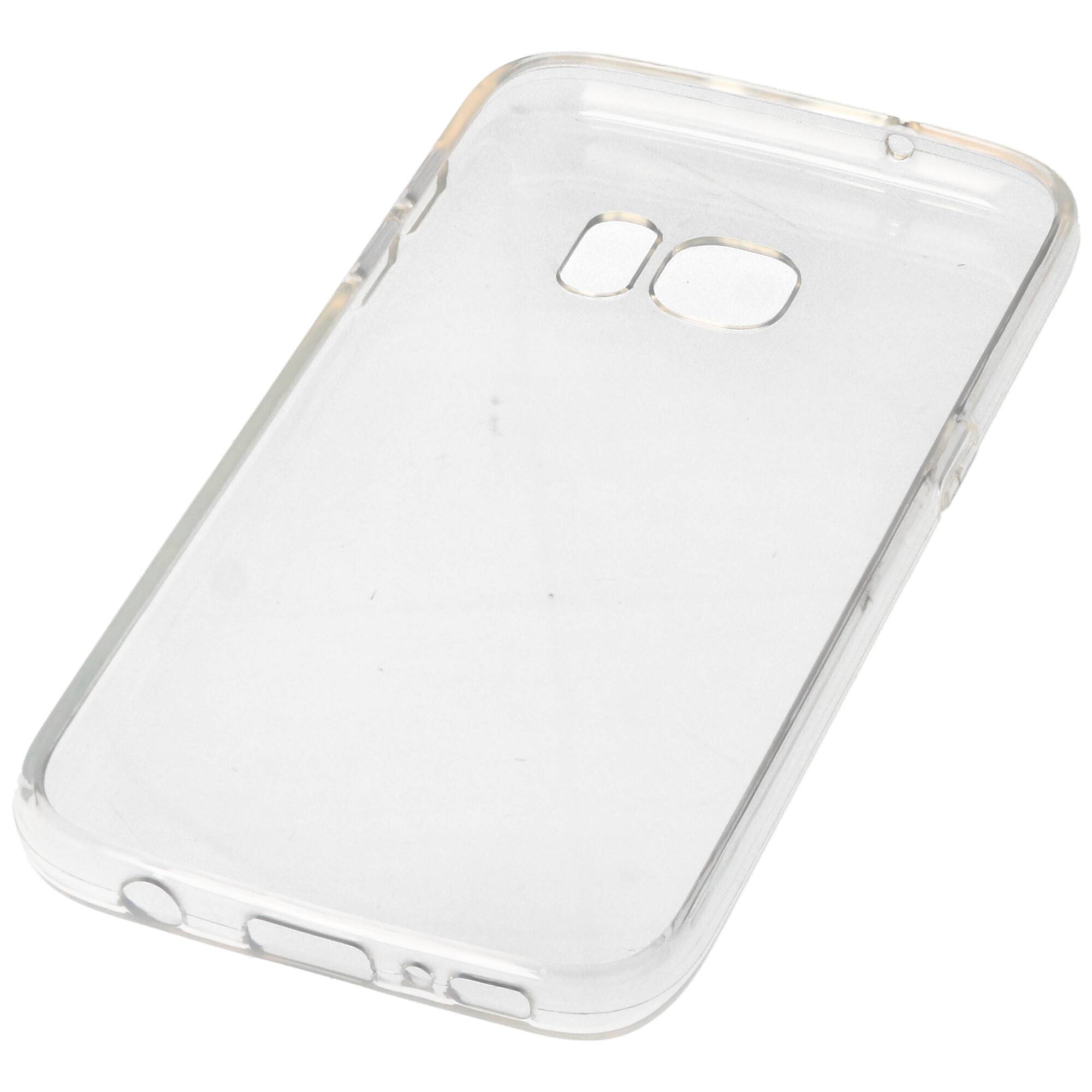 Hülle passend für Samsung Galaxy S6 Edge / S7 - transparente Schutzhülle, Anti-Gelb Luftkissen Fallschutz Silikon Handyh