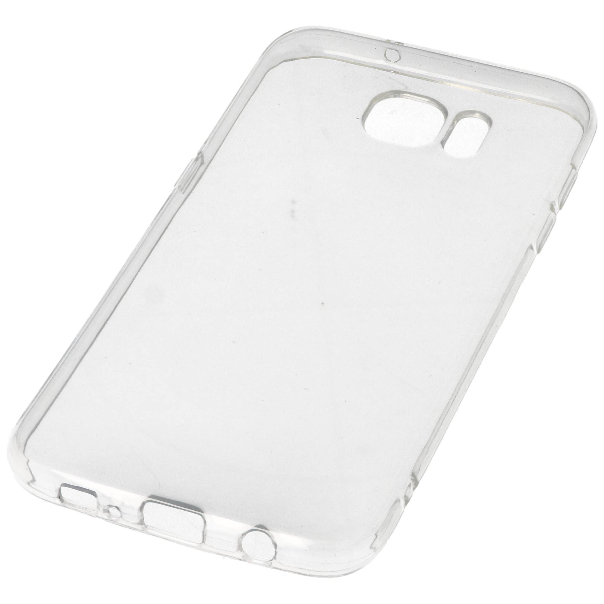 Hülle passend für Samsung Galaxy S7 Edge - transparente Schutzhülle, Anti-Gelb Luftkissen Fallschutz Silikon Handyhülle