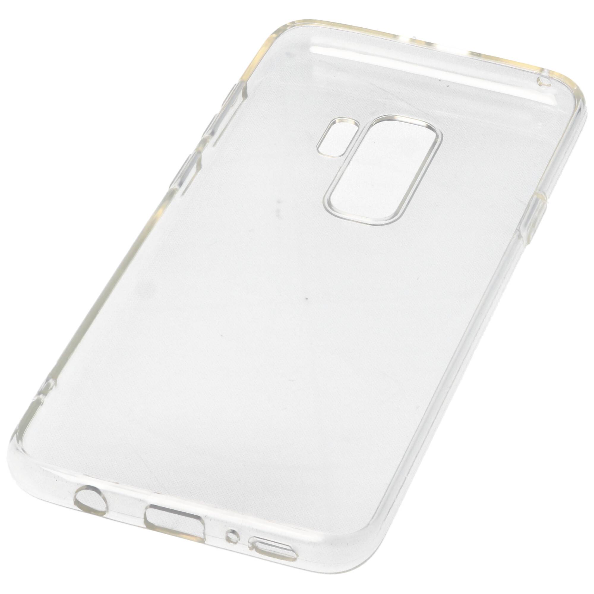Hülle passend für Samsung Galaxy S9 Plus - transparente Schutzhülle, Anti-Gelb Luftkissen Fallschutz Silikon Handyhülle