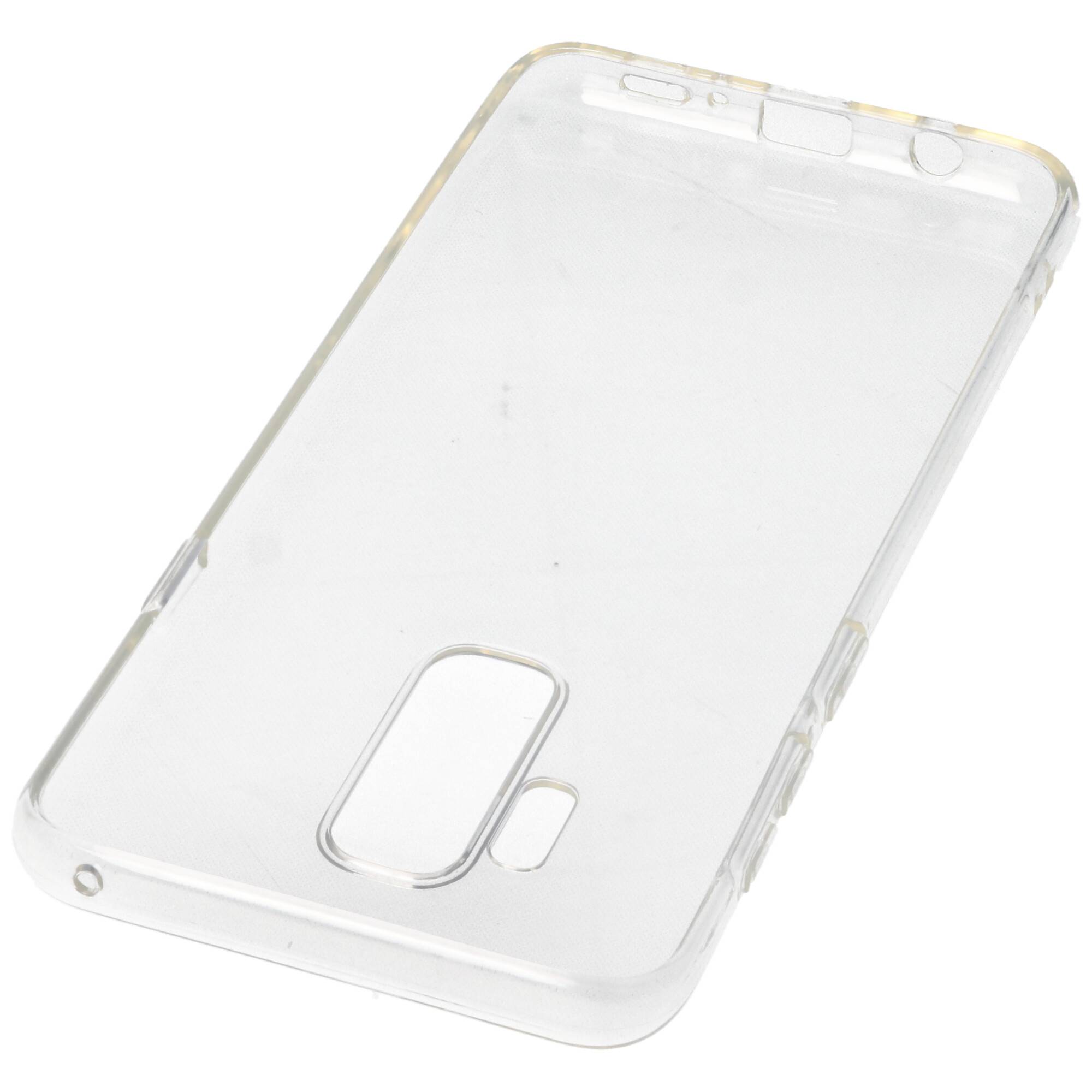 Hülle passend für Samsung Galaxy S9 Plus - transparente Schutzhülle, Anti-Gelb Luftkissen Fallschutz Silikon Handyhülle