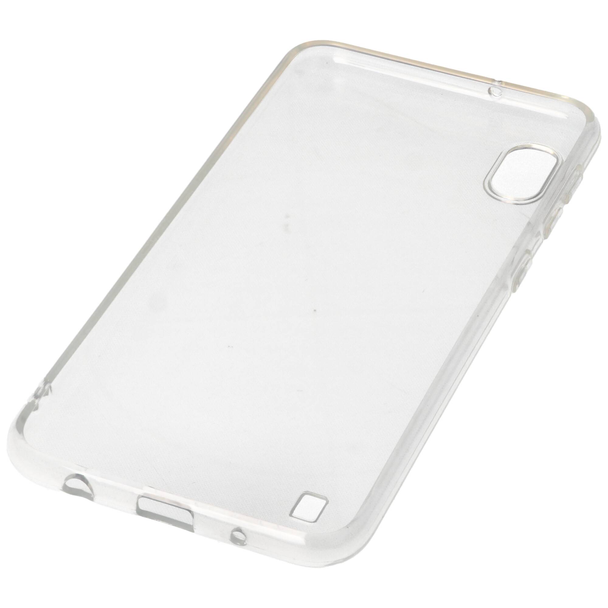 Hülle passend für Samsung Galaxy A10 - transparente Schutzhülle, Anti-Gelb Luftkissen Fallschutz Silikon Handyhülle robu