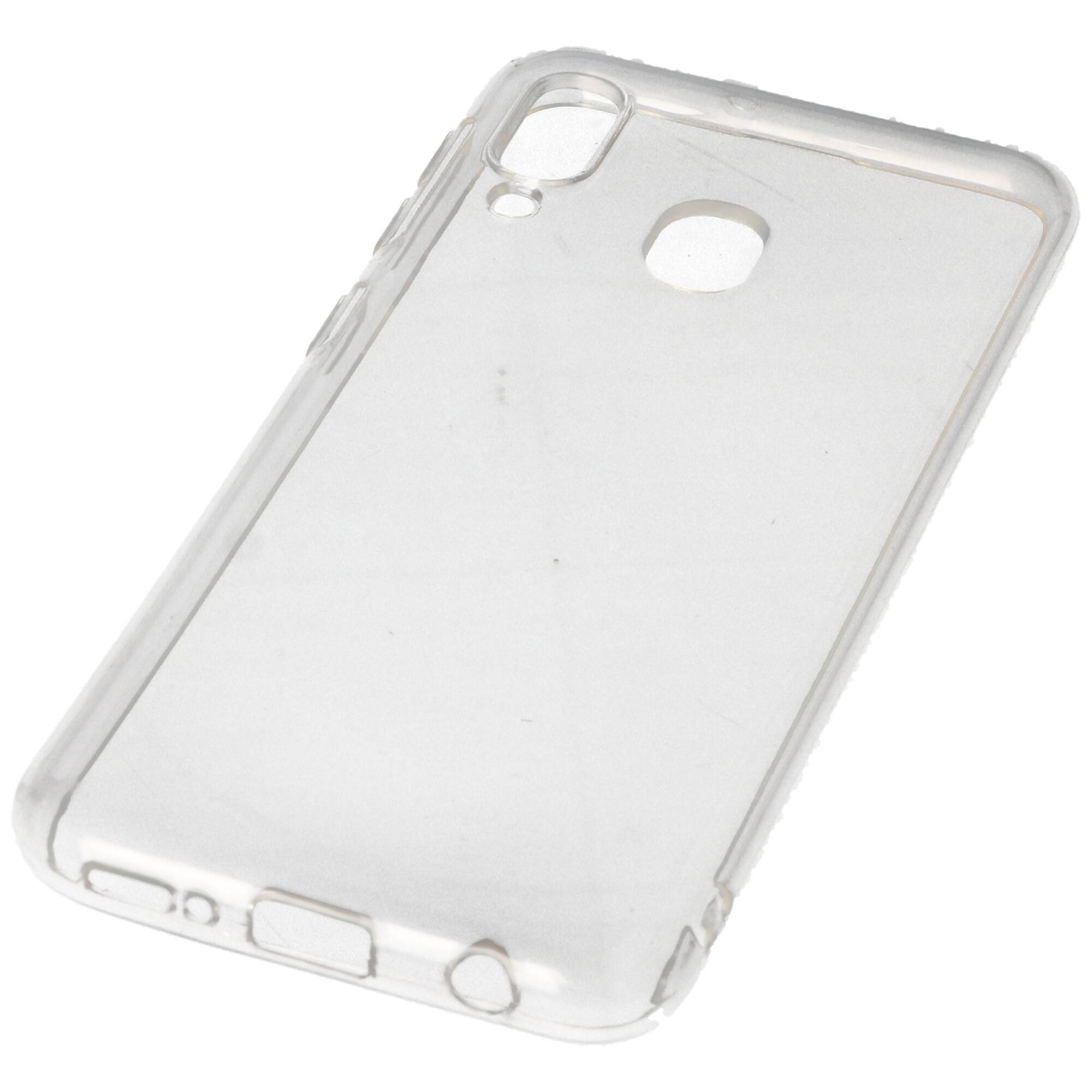 Hülle passend für Samsung Galaxy A20 E - transparente Schutzhülle, Anti-Gelb Luftkissen Fallschutz Silikon Handyhülle ro