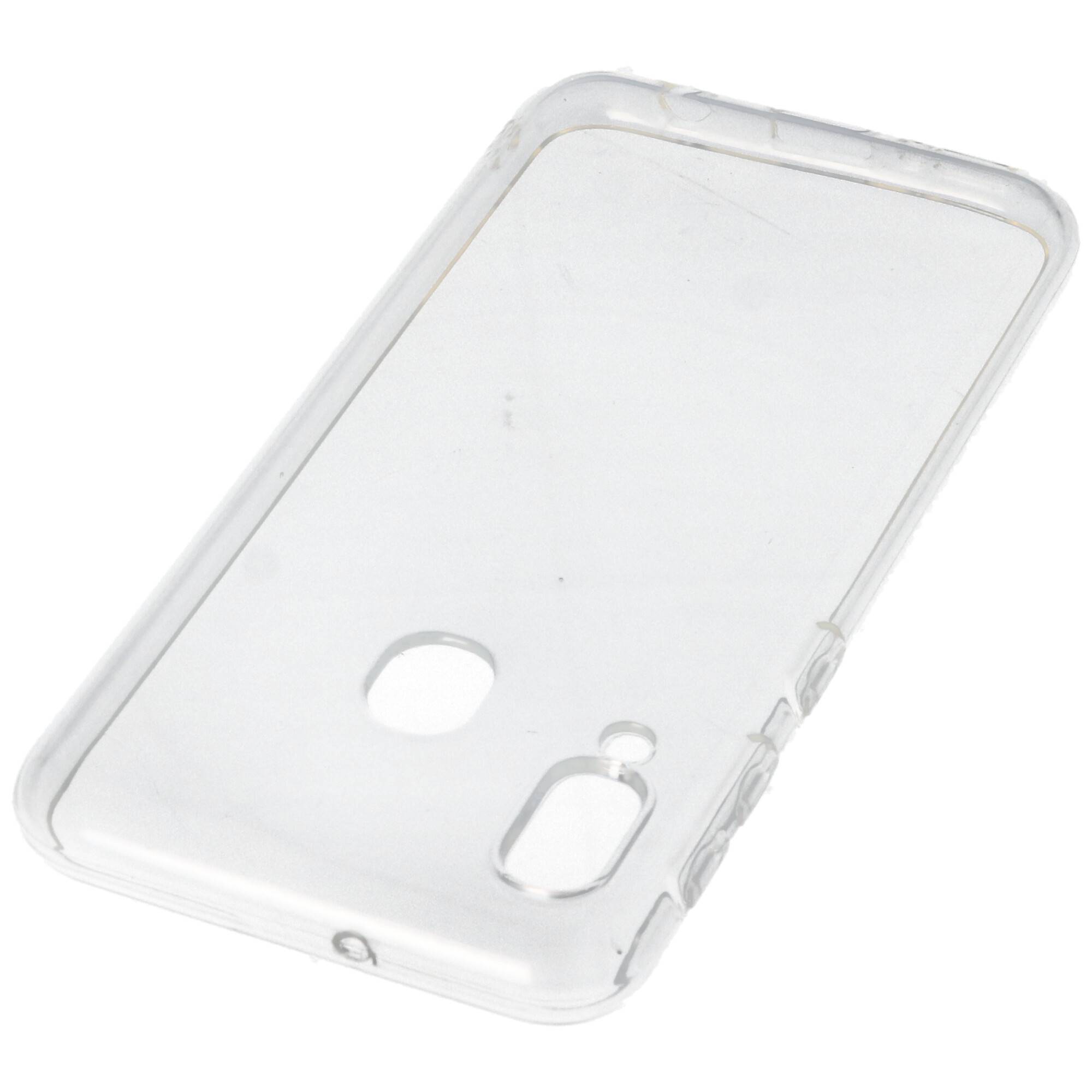 Hülle passend für Samsung Galaxy A20 E - transparente Schutzhülle, Anti-Gelb Luftkissen Fallschutz Silikon Handyhülle ro