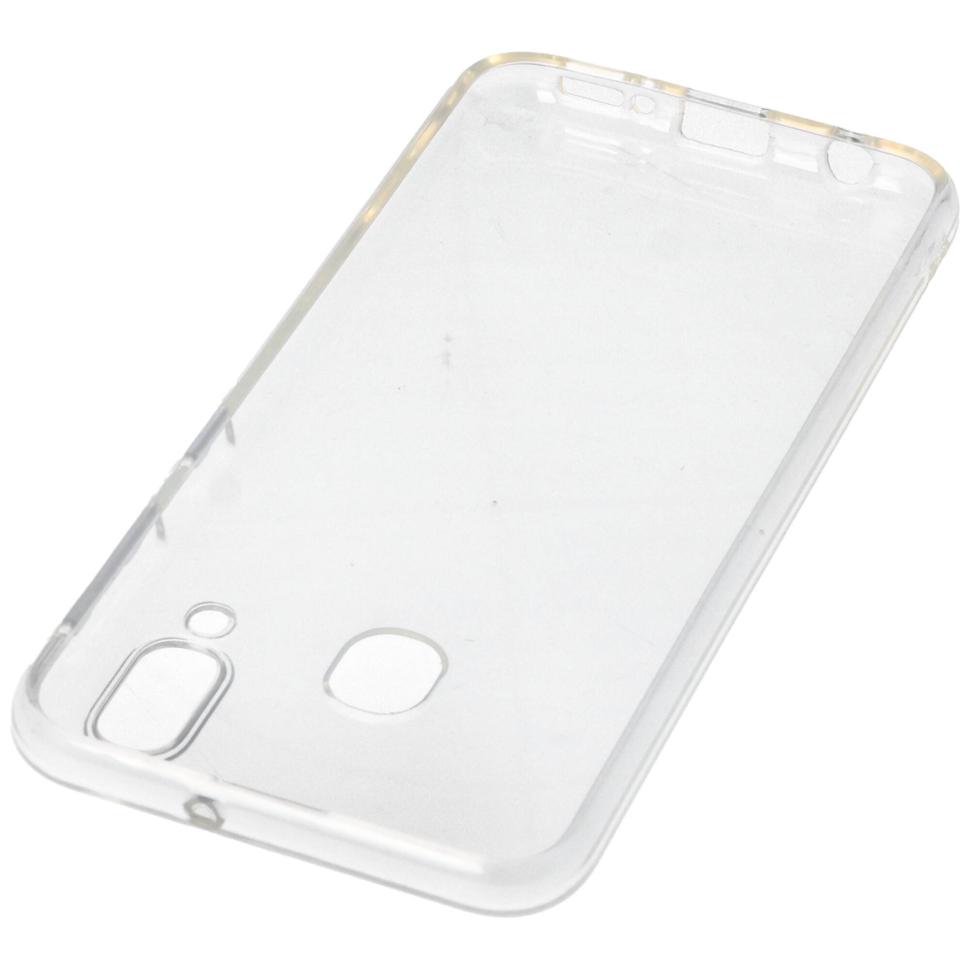 Hülle passend für Samsung Galaxy A20 E - transparente Schutzhülle, Anti-Gelb Luftkissen Fallschutz Silikon Handyhülle ro