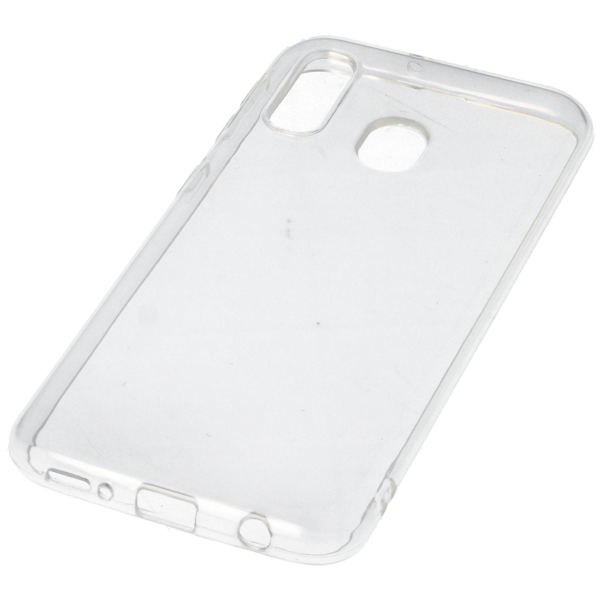 Hülle passend für Samsung Galaxy A40 - transparente Schutzhülle, Anti-Gelb Luftkissen Fallschutz Silikon Handyhülle robu