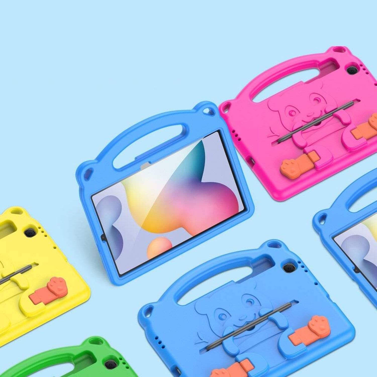 Dux Ducis Panda Armor Tablet Tasche Gehäuse für Samsung Galaxy Tab A7 10.4" 2020 + Standfunktion EVA Gelb