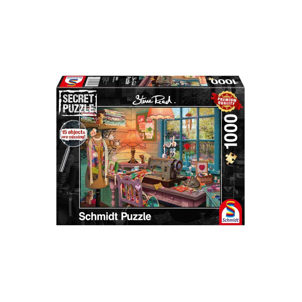 SSP59654 - Im Nähzimmer - 1000 Teile Secret-Puzzle