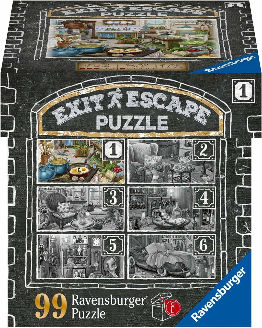 RAVENSBURGER Escape EXIT puzzle Haunted Mansion 1: In der Küche 99 Teile