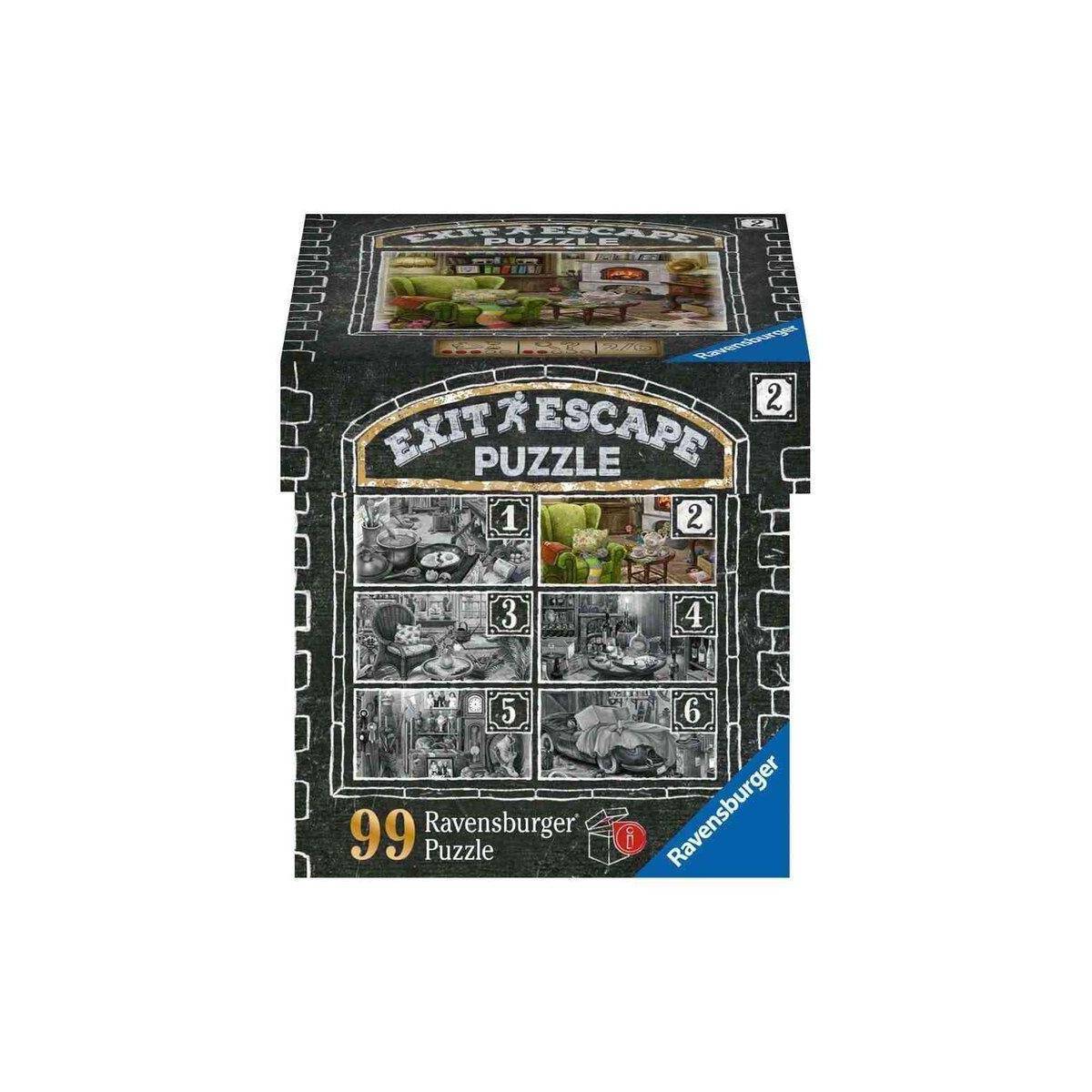 RAV16878 - EXIT Puzzle: Im Gutshaus Wohnzimmer, 99 Teile (DE- Ausgabe), ab 14 Jahren